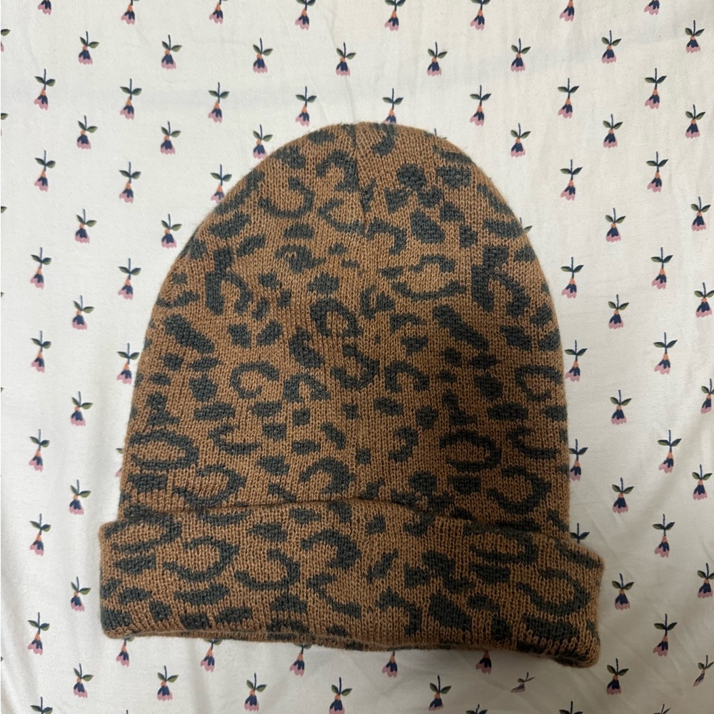 Leopard Print Beanie aerie